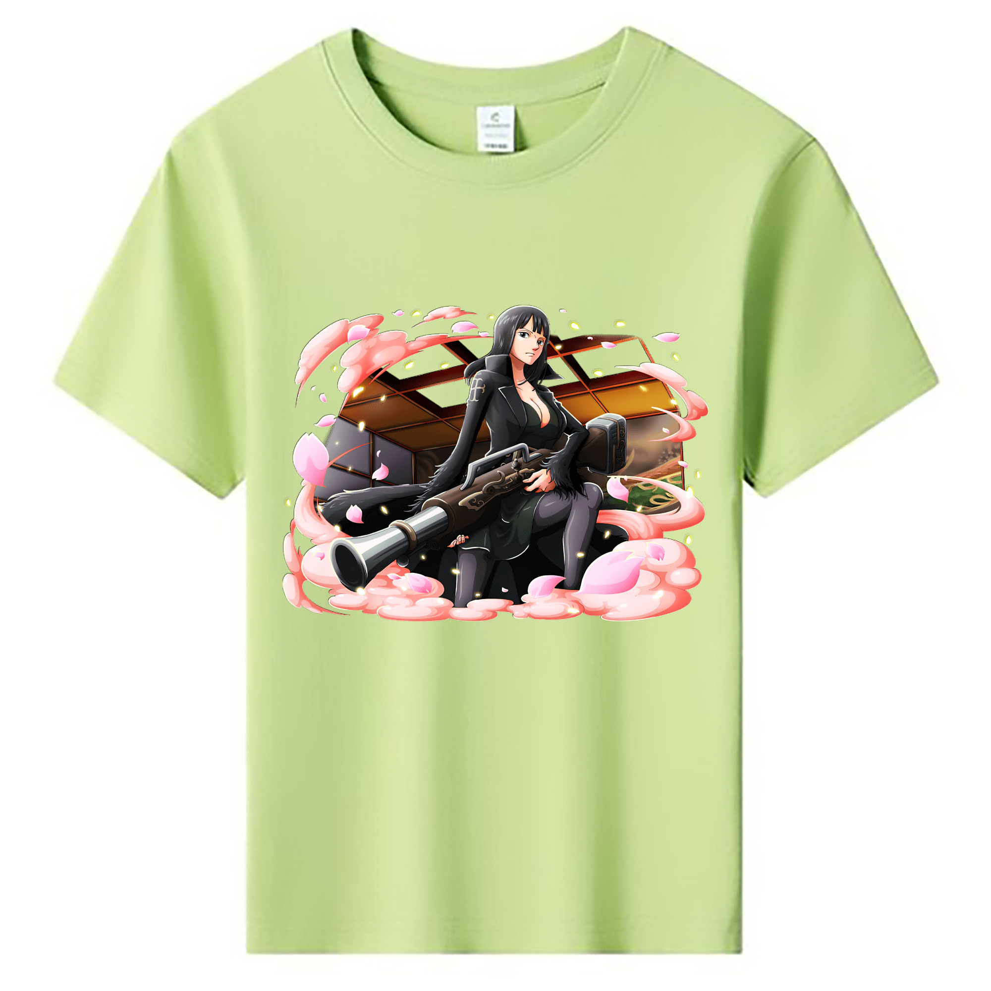 （画像用） ワンピース ニコ・ロビン ONE PIECE Nico Robin 綿100％キッズTシャツ（フロントプリント）